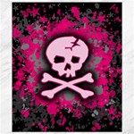 Pink Skull Star Splatter Canvas 8  x 10 