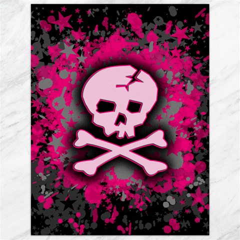 Pink Skull Star Splatter Canvas 12  x 16  from ArtsNow.com 11.86 x15.41  Canvas - 1