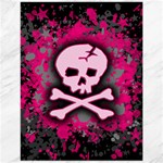 Pink Skull Star Splatter Canvas 12  x 16 