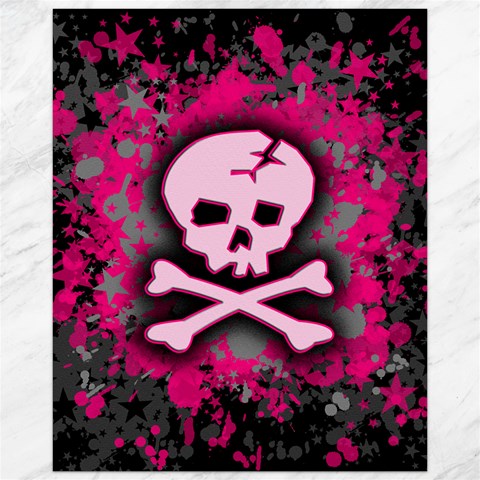 Pink Skull Star Splatter Canvas 16  x 20  from ArtsNow.com 15.75 x19.29  Canvas - 1