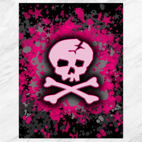 Pink Skull Star Splatter Canvas 18  x 24  from ArtsNow.com 17.8 x23.08  Canvas - 1