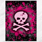 Pink Skull Star Splatter Canvas 18  x 24 