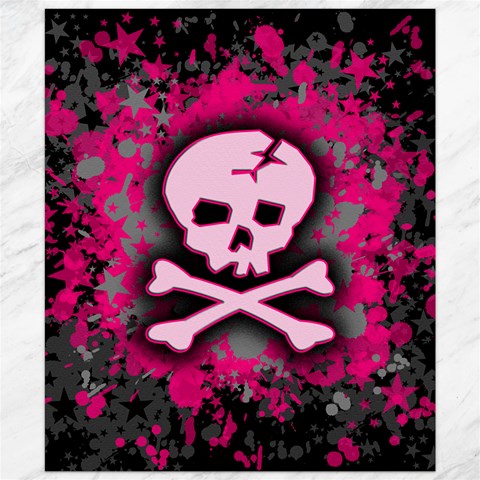 Pink Skull Star Splatter Canvas 20  x 24  from ArtsNow.com 19.57 x23.15  Canvas - 1