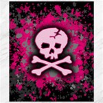 Pink Skull Star Splatter Canvas 20  x 24 