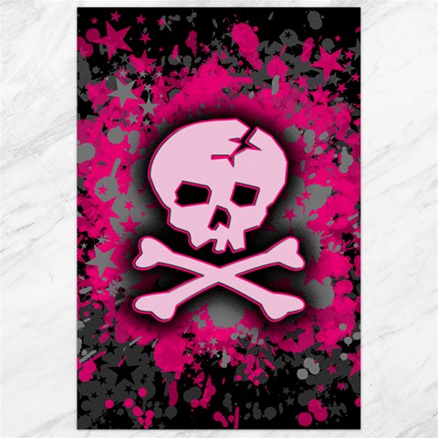 Pink Skull Star Splatter Canvas 24  x 36  from ArtsNow.com 23.35 x34.74  Canvas - 1