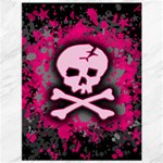 Pink Skull Star Splatter Canvas 36  x 48 