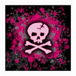 Pink Skull Star Splatter Medium Glasses Cloth