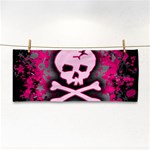 Pink Skull Star Splatter Hand Towel