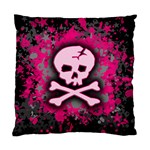 Pink Skull Star Splatter Standard Cushion Case (Two Sides)