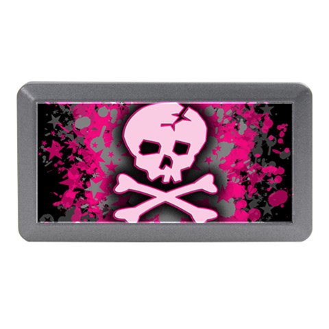 Pink Skull Star Splatter Memory Card Reader (Mini) from ArtsNow.com Front