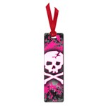 Pink Skull Star Splatter Small Book Mark