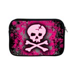 Pink Skull Star Splatter Apple iPad Mini Zipper Case