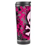 Pink Skull Star Splatter Travel Tumbler