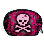 Pink Skull Star Splatter Accessory Pouch (Large)