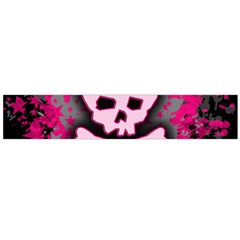 Pink Skull Star Splatter Large Flano Scarf  from ArtsNow.com Back