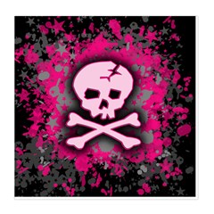 Pink Skull Star Splatter Duvet Cover Double Side (Queen Size) from ArtsNow.com Front