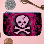 Pink Skull Star Splatter Large Coin Purse