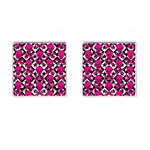 Pink Skulls & Stars Cufflinks (Square)