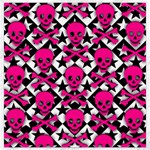 Pink Skulls & Stars Canvas 12  x 12 