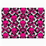 Pink Skulls & Stars Large Glasses Cloth