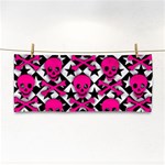 Pink Skulls & Stars Hand Towel