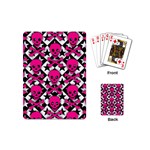 Pink Skulls & Stars Playing Cards Single Design (Mini)