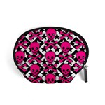 Pink Skulls & Stars Accessory Pouch (Small)