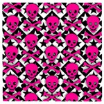 Pink Skulls & Stars Wooden Puzzle Square