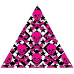 Pink Skulls & Stars Wooden Puzzle Triangle