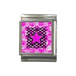 Pink Star Italian Charm (13mm)