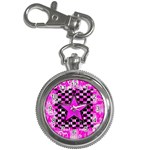 Pink Star Key Chain Watch