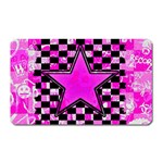 Pink Star Magnet (Rectangular)