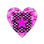 Pink Star Magnet (Heart)