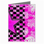 Pink Star Greeting Card