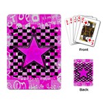 Pink Star Playing Cards Single Design (Rectangle)