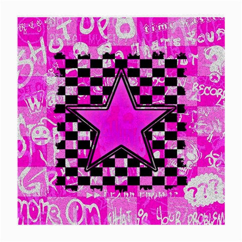 Pink Star Medium Glasses Cloth (2 Sides) from ArtsNow.com Front