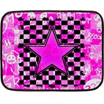 Pink Star Fleece Blanket (Mini)