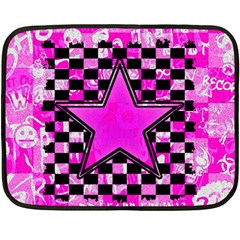 Pink Star Double Sided Fleece Blanket (Mini) from ArtsNow.com 35 x27  Blanket Front