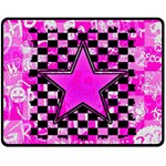 Pink Star Fleece Blanket (Medium)