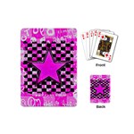 Pink Star Playing Cards Single Design (Mini)