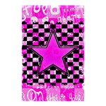 Pink Star Shower Curtain 48  x 72  (Small)