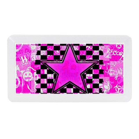 Pink Star Memory Card Reader (Mini) from ArtsNow.com Front