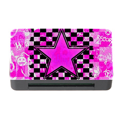 Pink Star Memory Card Reader with CF from ArtsNow.com Front