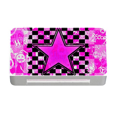 Pink Star Memory Card Reader with CF from ArtsNow.com Front