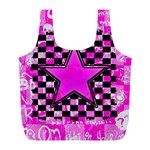 Pink Star Full Print Recycle Bag (L)