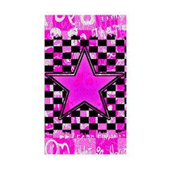Pink Star Duvet Cover Double Side (Single Size) from ArtsNow.com Back