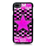 Pink Star iPhone 8 Seamless Case (Black)