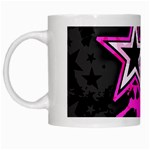 Pink Star Design White Mug