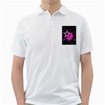 Pink Star Design Golf Shirt
