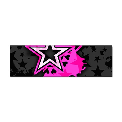 Pink Star Design Sticker Bumper (10 pack) from ArtsNow.com Front